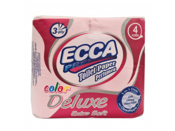 Туалетная бумага ECCA  PREMIUM DELUXE 4ՀԱՏ 3Շ (561742) (RED) 