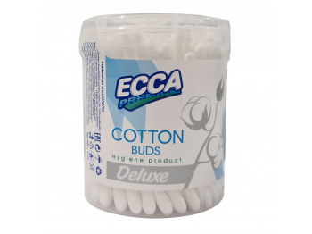 Բամբակյա փայտիկ ECCA  Premium Deluxe Կլոր 100/48 Հատ (561797) 