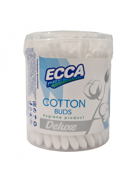 Բամբակյա փայտիկ ECCA  Premium Deluxe Կլոր 100/48 Հատ (561797) 