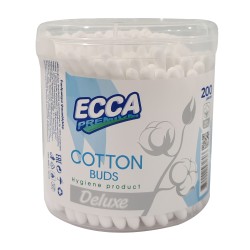 Cotton buds ECCA  Premium Deluxe Կլոր 200/48 Հատ (561803) 
