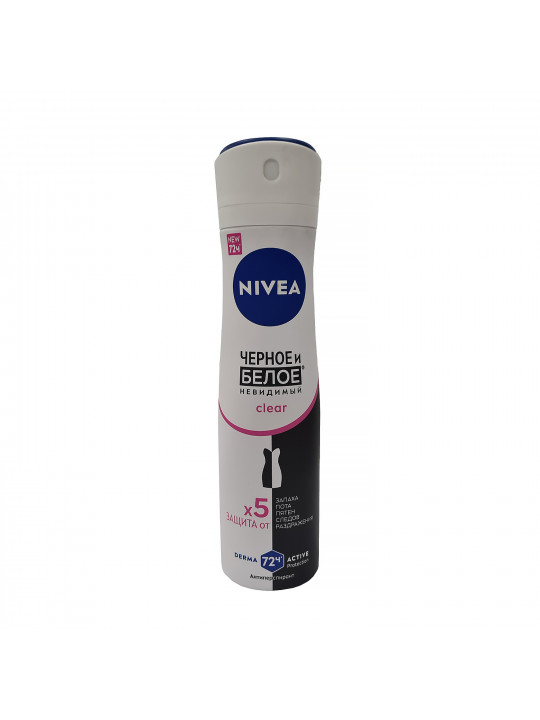 Deodorant NIVEA 82237 SPRAY BLACK & WHITE CLEAR 150ML (585281) 