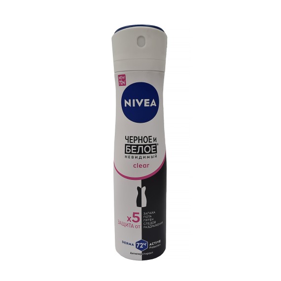 Դեզոդորանտ NIVEA 82237 SPRAY BLACK & WHITE CLEAR 150ML (585281) 