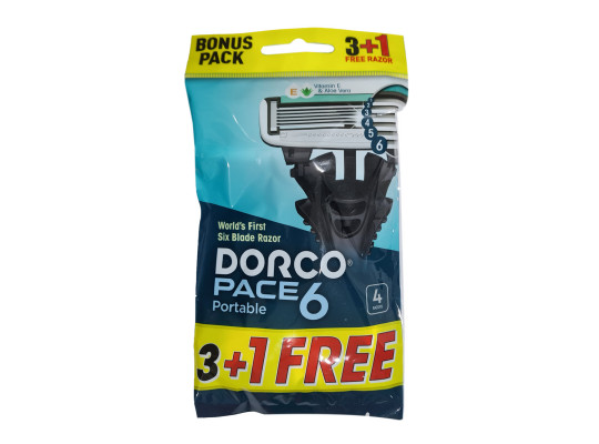 Սափրվելու պարագա DORCO Ածելի 6 սայրով 1/4 (591247) 