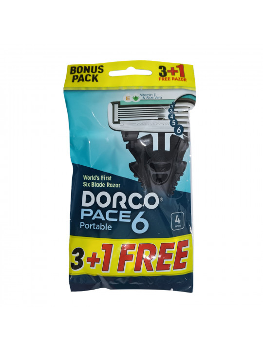 Սափրվելու պարագա DORCO Ածելի 6 սայրով 1/4 (591247) 