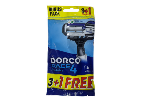 Սափրվելու պարագա DORCO Ածելի 4 սայրով 1/4 (591261) 