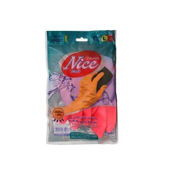 Rubber gloves SILK SOFT NICE L (600102) 