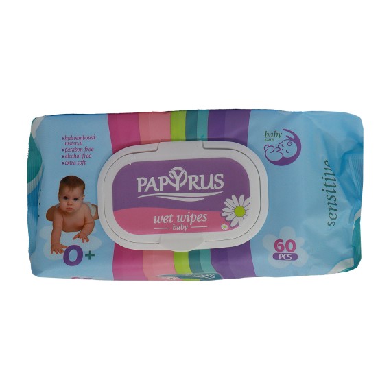 Влажные салфетки PAPYRUS ԹԱՑ ԱՆՁԵՌՈՑԻԿ ՄԱՆԿԱԿԱՆ 60Հ (600938) 