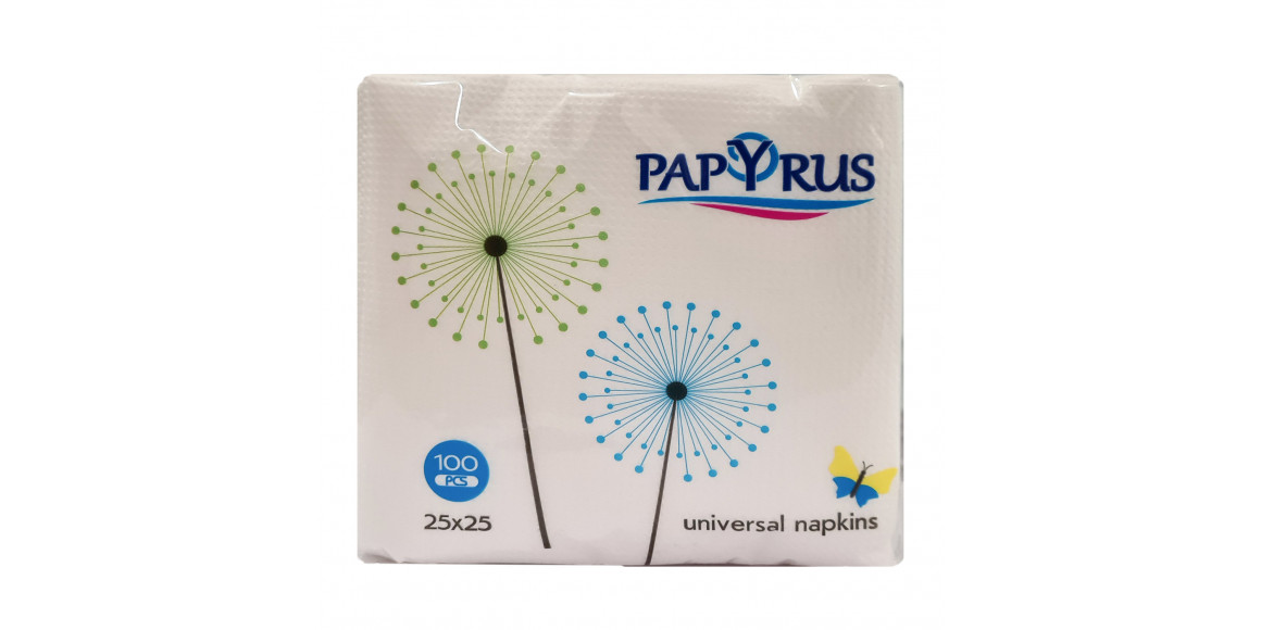Paper towel PAPYRUS Սեղանի Անձեռոցիկ 25*25 1շերտ Խատուտիկ (601638) 