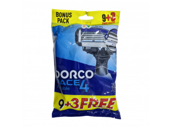 Սափրվելու պարագա DORCO Ածելի 4 սայրով 1/12 (613208) 