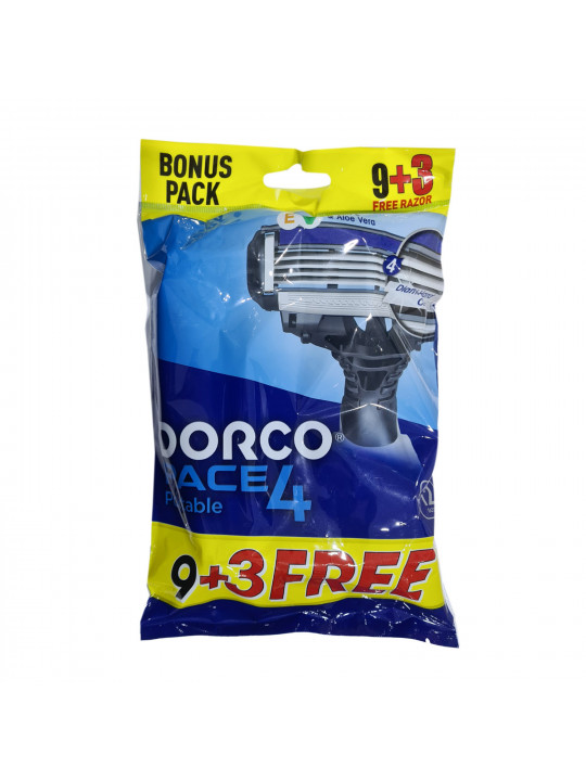 Սափրվելու պարագա DORCO Ածելի 4 սայրով 1/12 (613208) 
