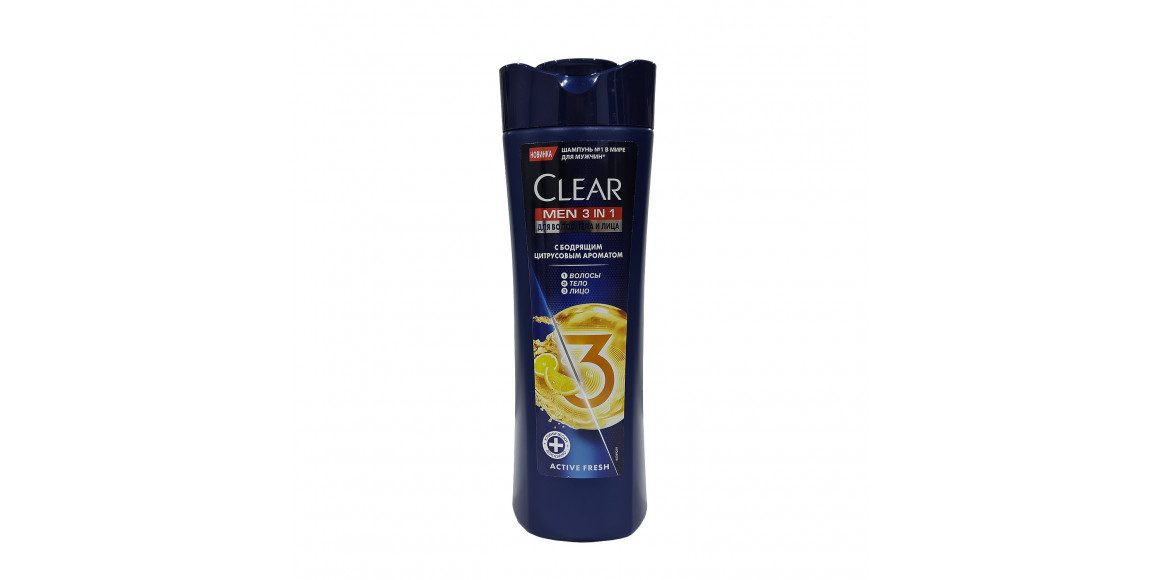 Shampoos and balms CLEAR Տղամարդու 3-ը 1-ում Ակտիվ Քուլ Ֆրեշ (617209) 
