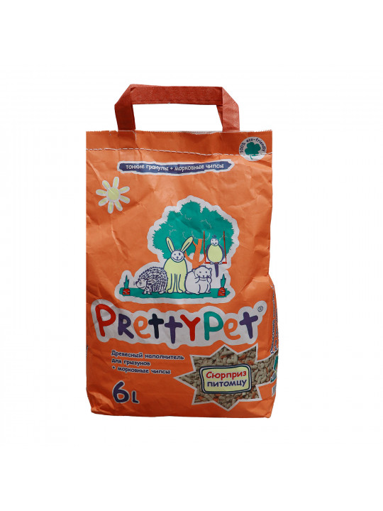 Аксессуары для животных PRETTY PET WOOD FILLER 6 L (621601)