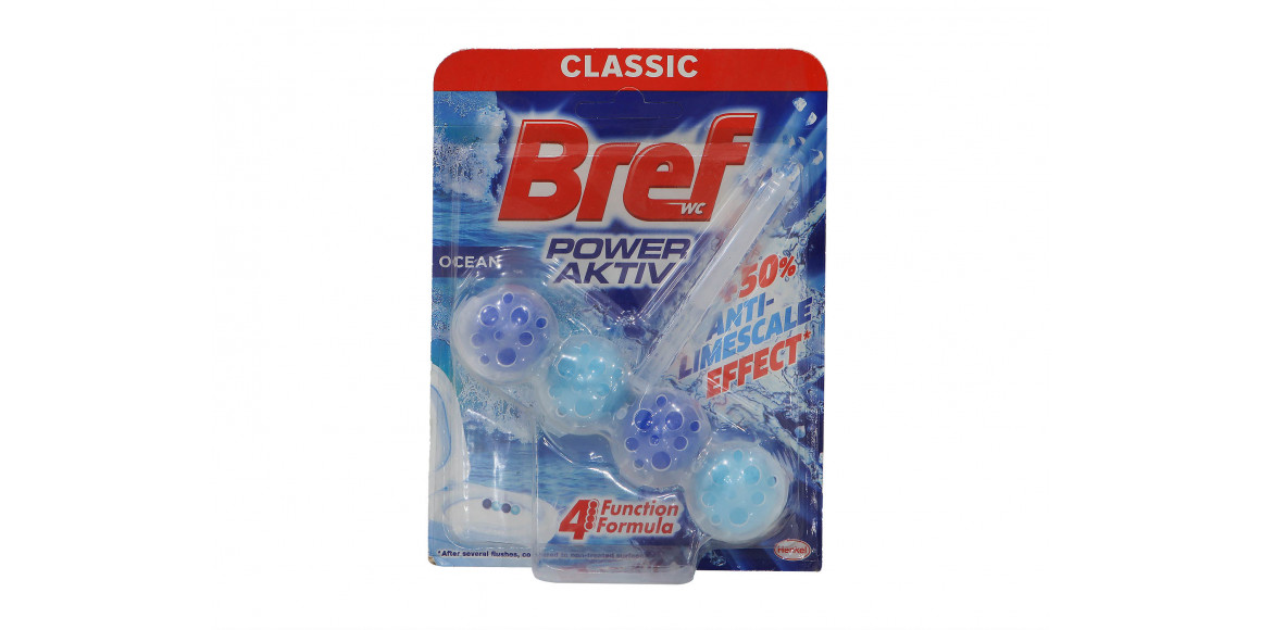 Թարմեցուցիչ BREF TOILET TABLETS OCEAN BREEZE 50GR (625227) 