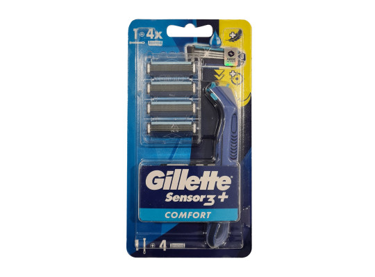 Аксесуар для бритья GILLETTE Sensor3 Plus Comfort Razor Crtx4 (639484) 