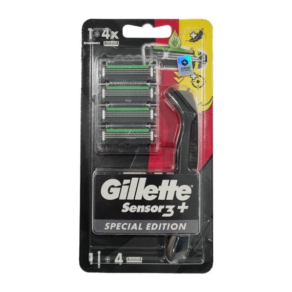 Shaving accessorie GILLETTE Sensor3 Plus Black Razor Crtx4 Ածելի (639637) 