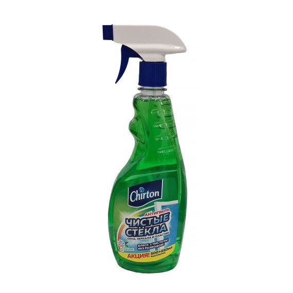 Cleaning liquid CHIRTON Ապակի Մաքրելու Միջոց Ալպիական Մարգագետին 500+250մլ (650464) 