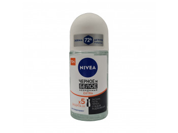 Дезодорант NIVEA 83490 ROLL-ON BLACK &WHITE EXTRA 50ML (730053) 