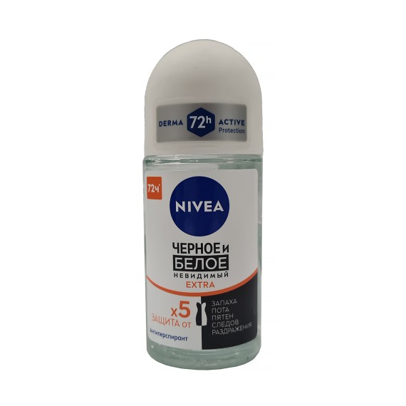 Դեզոդորանտ NIVEA 83490 ROLL-ON BLACK &WHITE EXTRA 50ML (730053) 
