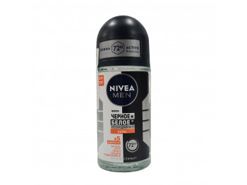 Дезодорант NIVEA 85392 ROLL-ON BLACK &WHITE INVISIBLE EXTRA 50ML (730084) 