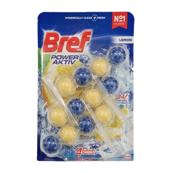 Освежитель BREF TOILET TABLETS LEMON 3X50GR (753463) 