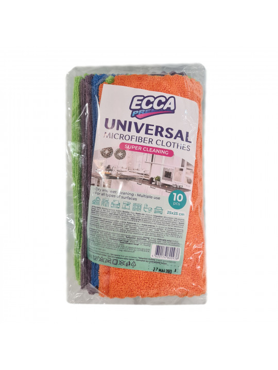 Ткань для чистки ECCA  PREMIUM 25*25 10հատ (800938) 