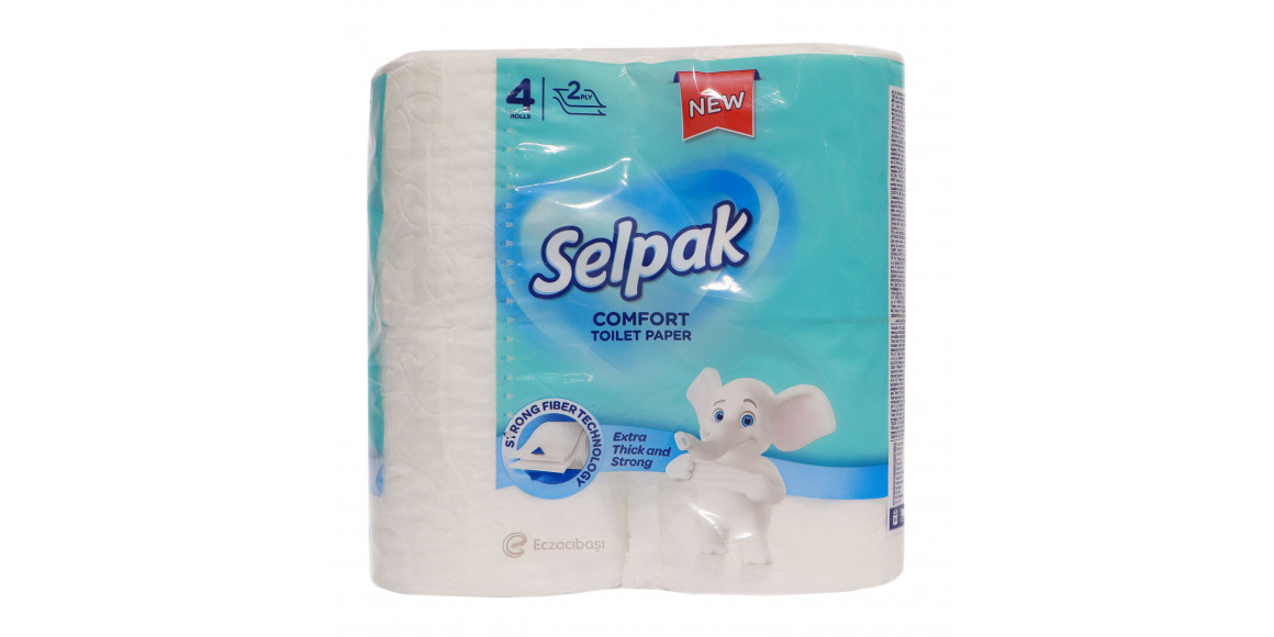 Զուգարանի թուղթ SELPAK WHITE COMFORT 4PC 2LR (802117) 