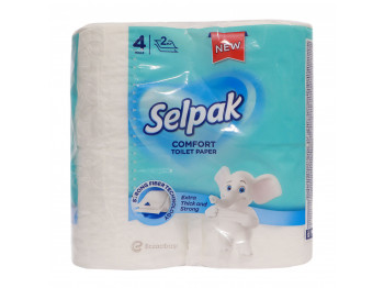 Զուգարանի թուղթ SELPAK WHITE COMFORT 4PC 2LR (802117) 