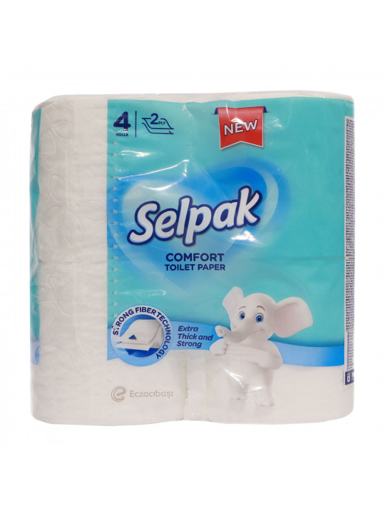 Զուգարանի թուղթ SELPAK WHITE COMFORT 4PC 2LR (802117) 