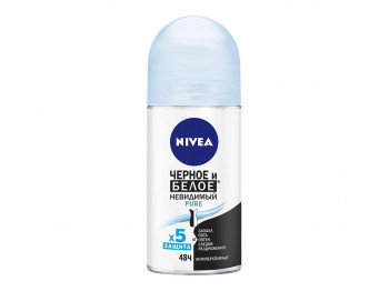 Дезодорант NIVEA 82234 ROLL-ON BLACK &WHITE PURE 50ML (034519) 
