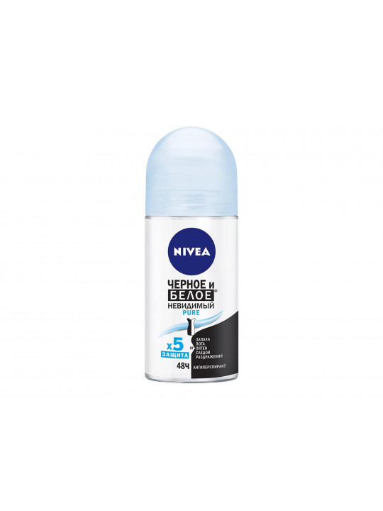 Deodorant NIVEA 82234 ROLL-ON BLACK &WHITE PURE 50ML (034519) 