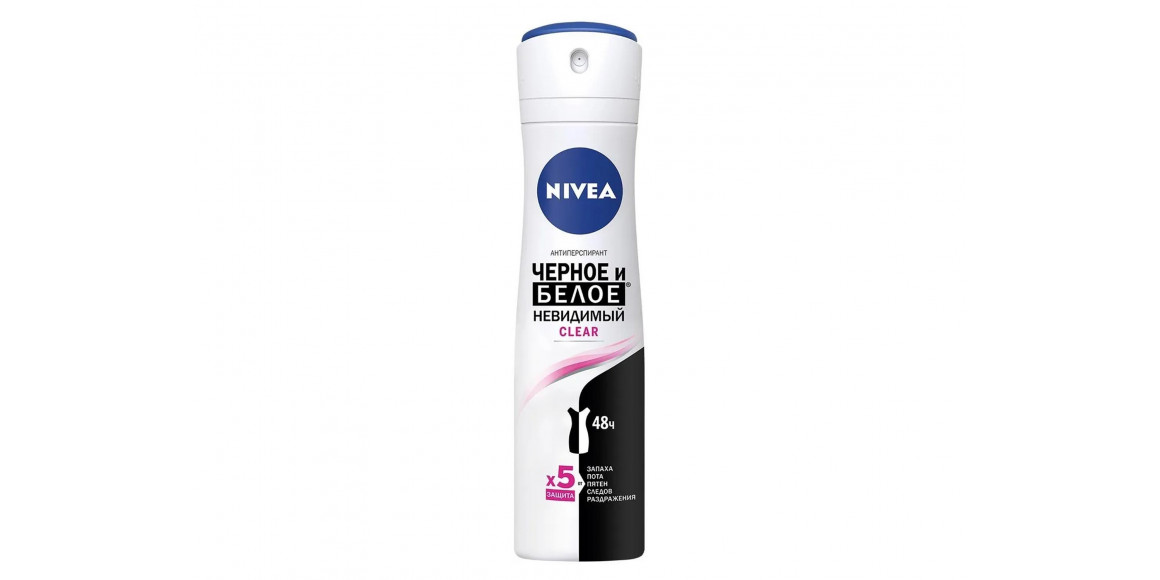Deodorant NIVEA 82237 SPRAY BLACK & WHITE CLEAR 150ML 