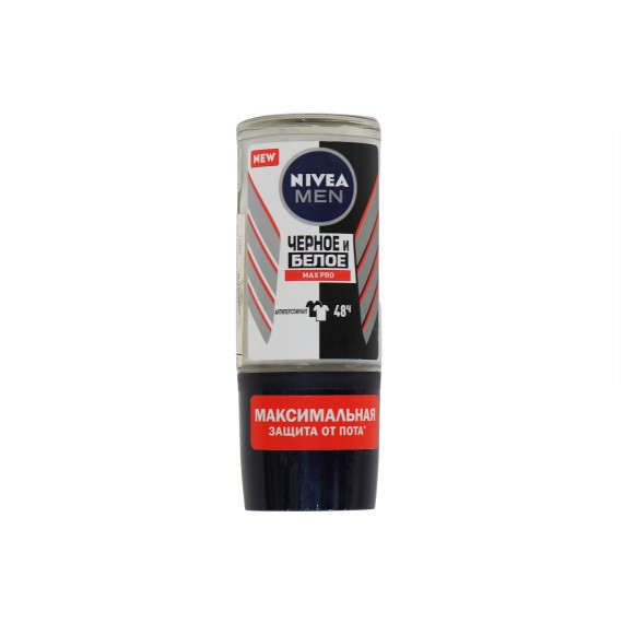 Դեզոդորանտ NIVEA 95657 ROLL-ON MAN BLACK AND WITHE MAX PRO 50ML (830845) 