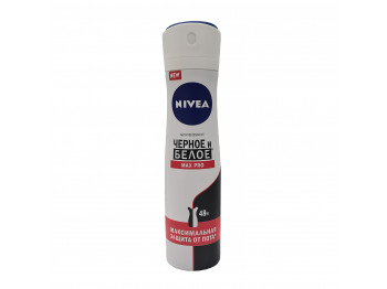 Дезодорант NIVEA 84175 SPRAY WOMAN BLACK & WHITE MAX PRO 150ML (833464) 
