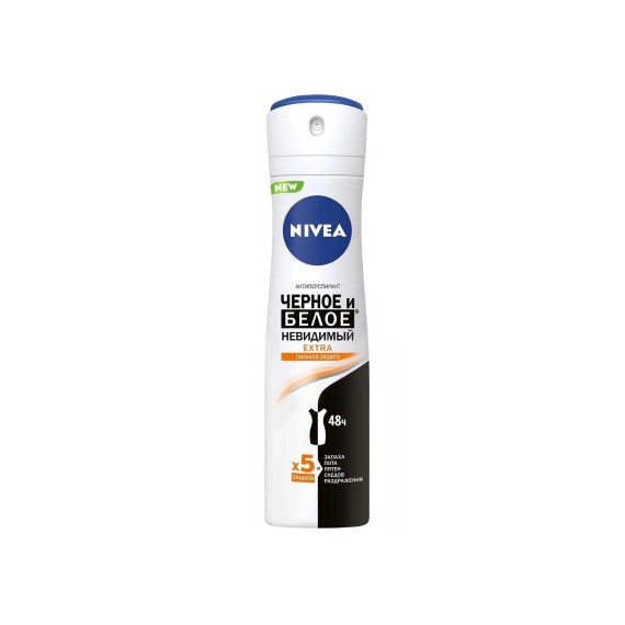 Դեզոդորանտ NIVEA 83486 SPRAY WOMAN BLACK & WHITE EXTRA 150ML (761125) 