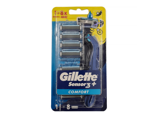 Аксесуар для бритья GILLETTE Sensor3 Plus Comfort Crtx8 Փոխարինվող Սայրեր (873284) 
