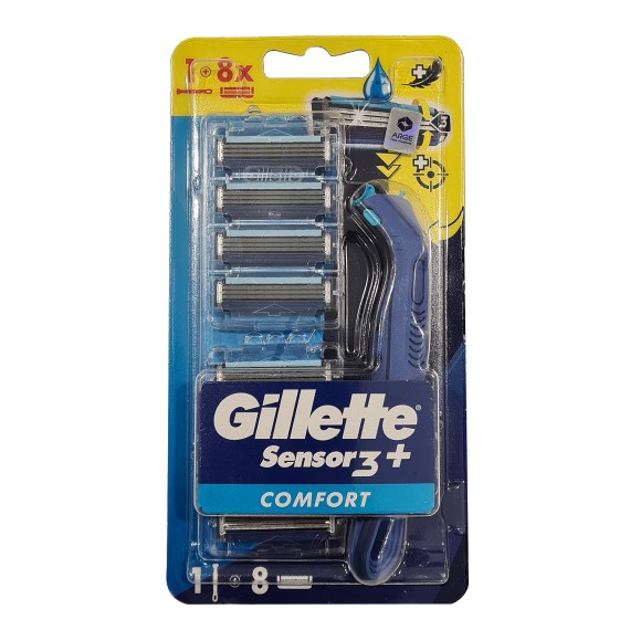 Սափրվելու պարագա GILLETTE Sensor3 Plus Comfort Crtx8 Փոխարինվող Սայրեր (873284) 