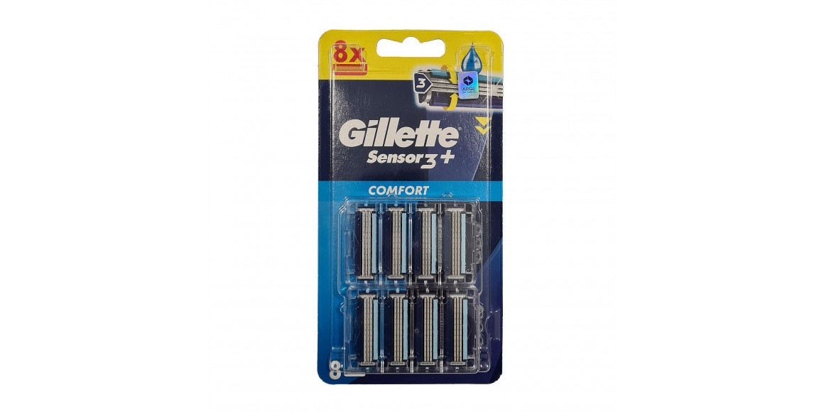 Shaving accessorie GILLETTE Sensor3 Plus Comfort Razor Crtx8 Ածելի (873727) 