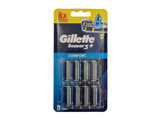 Аксесуар для бритья GILLETTE Sensor3 Plus Comfort Razor Crtx8 Ածելի (873727) 