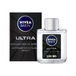 For shaving NIVEA 88581 AFTER SHAVE LOTION ULTRA ANTIBACTERIAL 100ML (495341) 