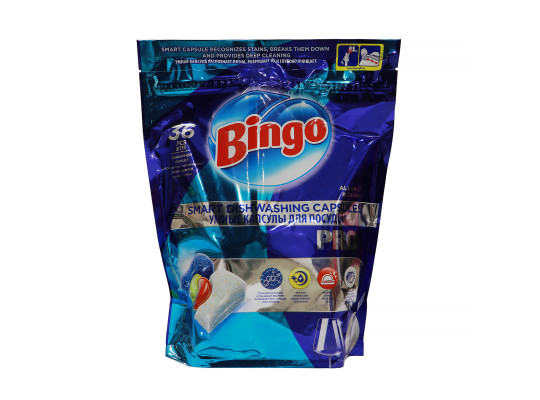 Սպասք լվանալու միջոց BINGO DWS TABLETS PRO 36pc (924295) 