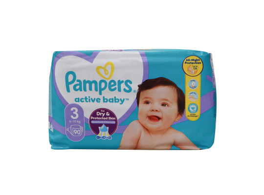 Տակդիր PAMPERS GIANT PACK N3 (6-10KG) 90PC (949455) 