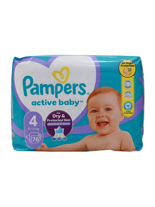 Подгузник PAMPERS GIANT PACK N4 (9-14KG) 76PC (949615) 