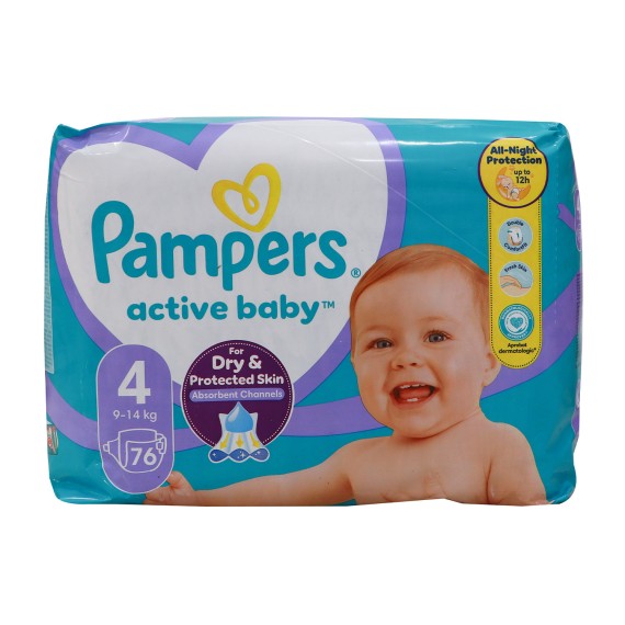 Подгузник PAMPERS GIANT PACK N4 (9-14KG) 76PC (949615) 