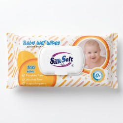 Влажные салфетки SILK SOFT Մանկական 100հ (980014) 