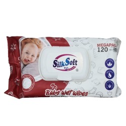 Влажные салфетки SILK SOFT FOR BABY 120PC (980021) 