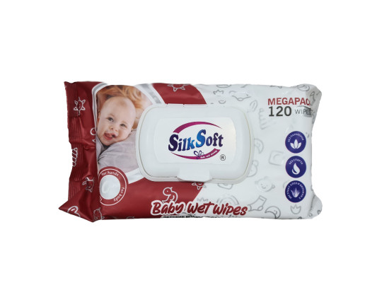 Թաց անձեռոցիկ SILK SOFT FOR BABY 120PC (980021) 