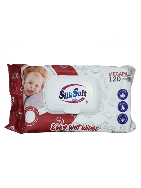 Թաց անձեռոցիկ SILK SOFT FOR BABY 120PC (980021) 