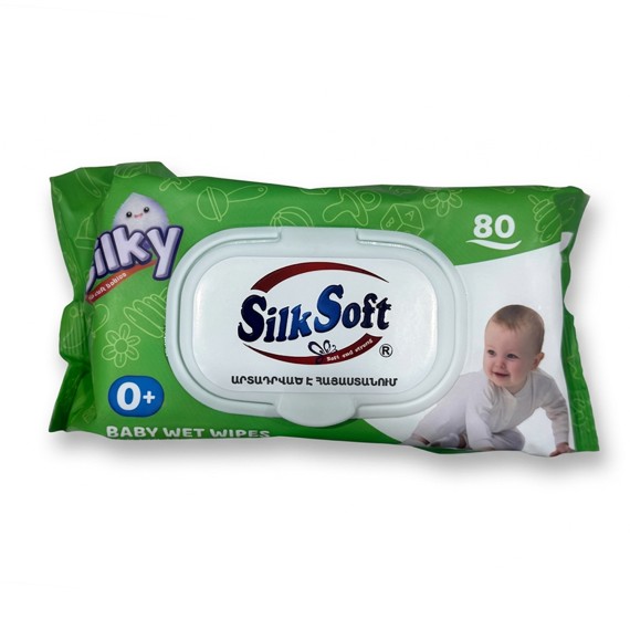 Влажные салфетки SILK SOFT Մանկական 80հ (980267) 