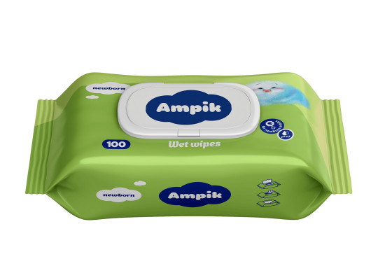 Wet wipe AMPIK 100PC (00249) 