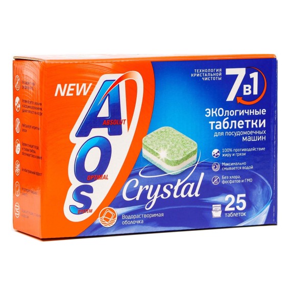 Սպասք լվանալու միջոց AOS PODS CRYSTAL 25PC (104031) 
